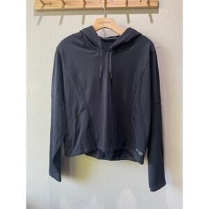 Rhône Women’s Sublime Tech Fleece Cropped Hoodie Black Size L